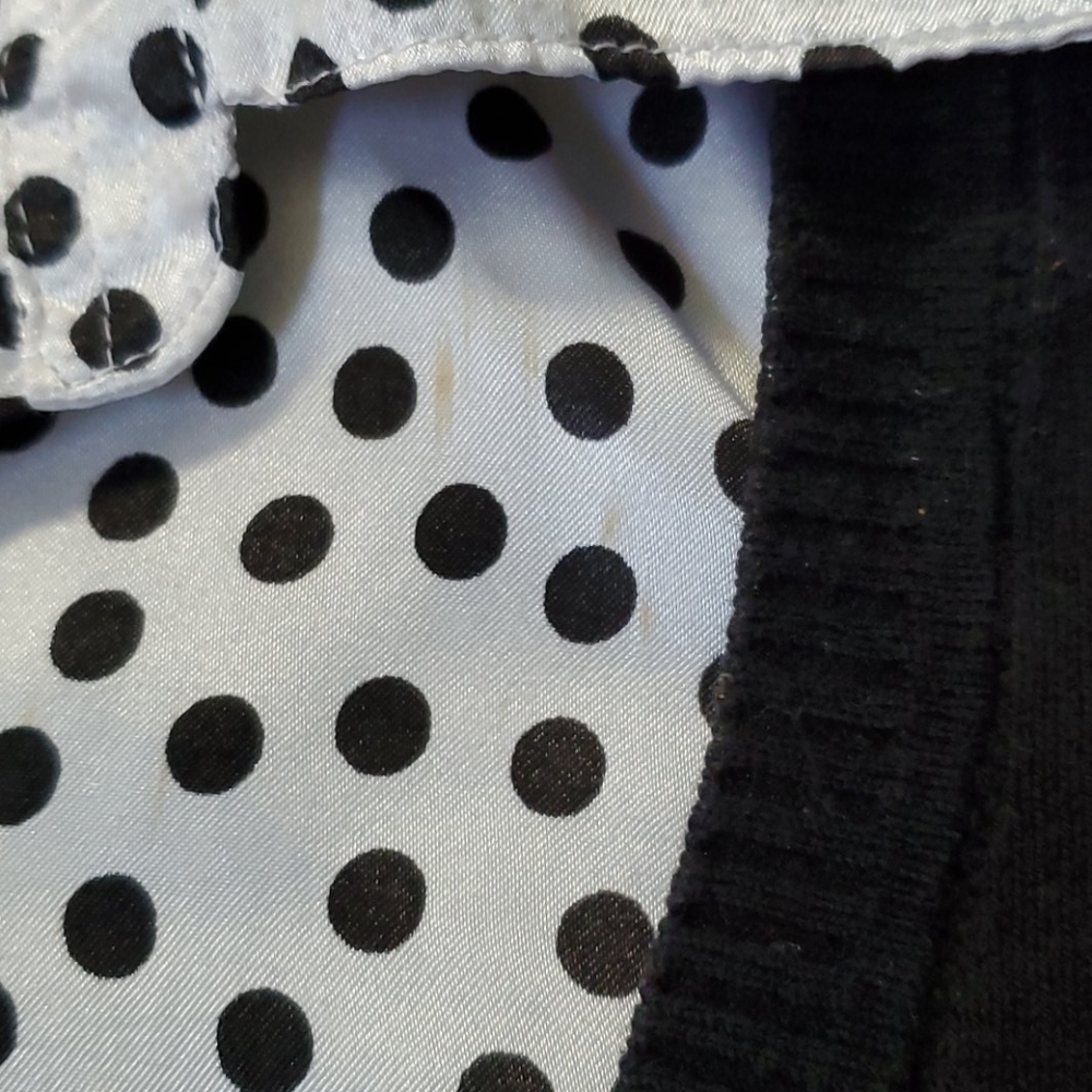 🫱🏿🫲🏾 Women blk/wht motherhood maternity blouse size M - Picture 4 of 9